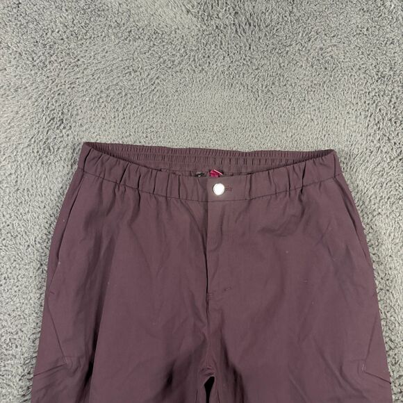 Lululemon Pants Mens 34 (Fits 30x26) Maroon On the Move Wool Blend Wide Leg - Picture 2 of 14